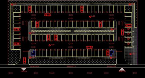 parking layout cad block.